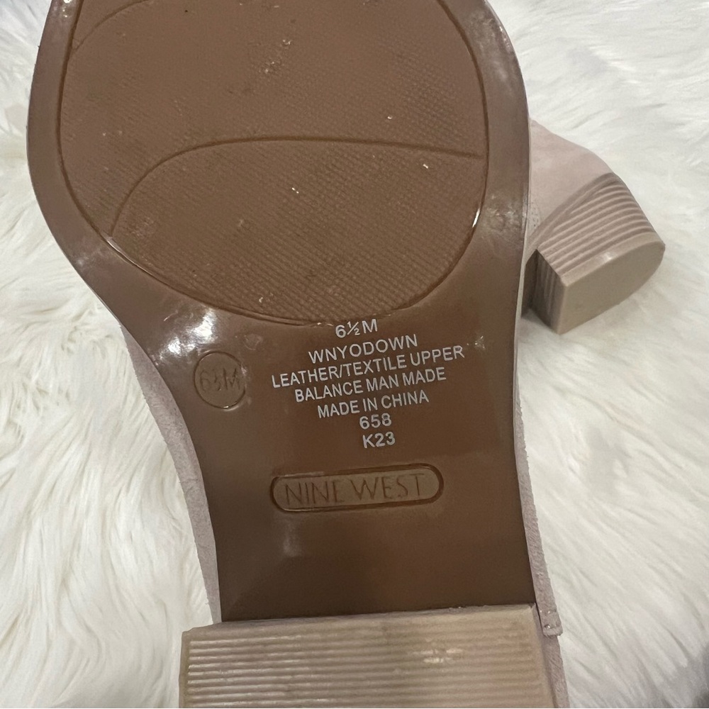 Nine West Grey Taupe western cowboy Heeled Boots - Picture 6 of 10